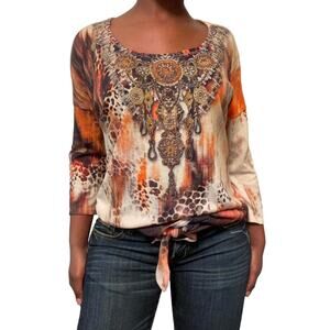 Y2k Boho Chic Blouse, Medium